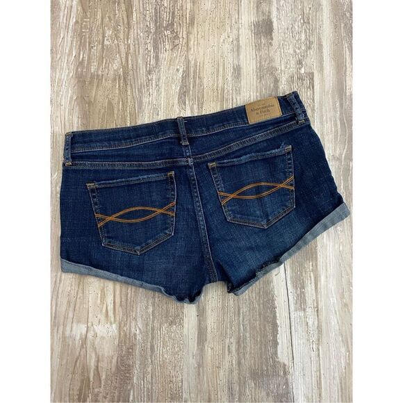 Abercrombie & Fitch Jean Shorts Mid Rise Denim Women’s Sz 6 - Picture 4 of 5
